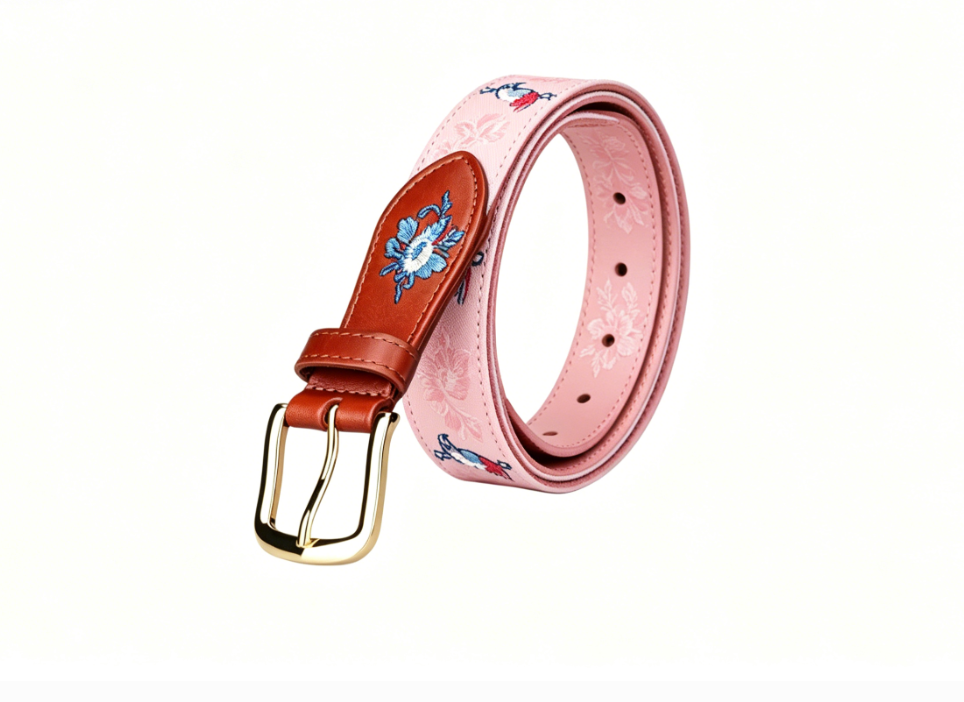 Embroidery Logo belts.