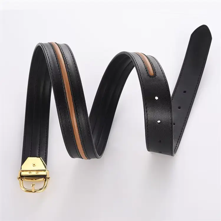 women skinny dress belt with fashion gold buckle women skinny dress belt with fashion gold buckle
