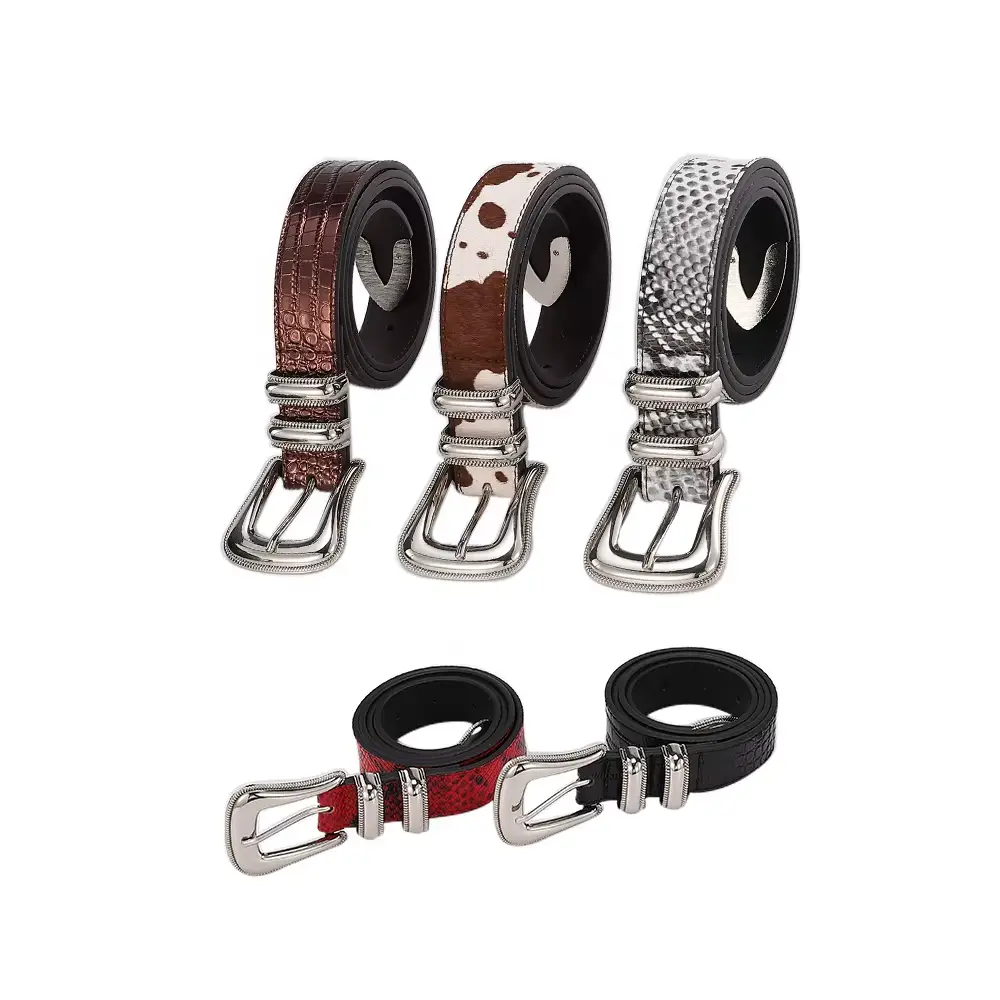 luxury western cowboy full grain leather pin buckle belt luxury western cowboy full grain leather pin buckle belt