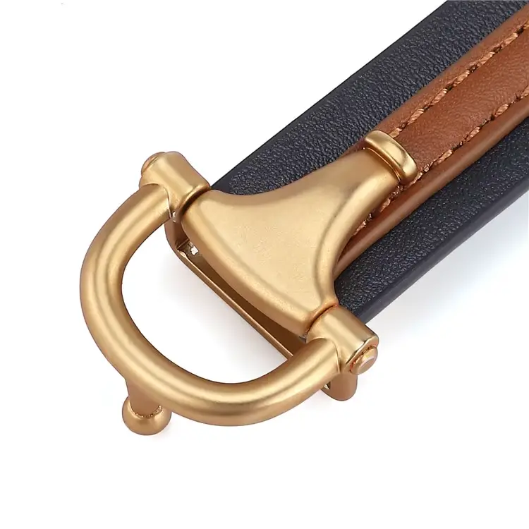 women skinny dress belt with fashion gold buckle women skinny dress belt with fashion gold buckle