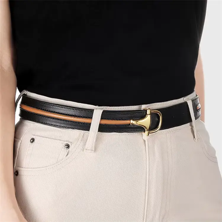 women skinny dress belt with fashion gold buckle women skinny dress belt with fashion gold buckle