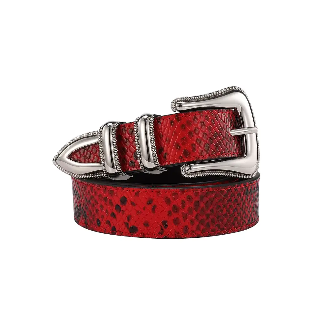 luxury western cowboy full grain leather pin buckle belt luxury western cowboy full grain leather pin buckle belt