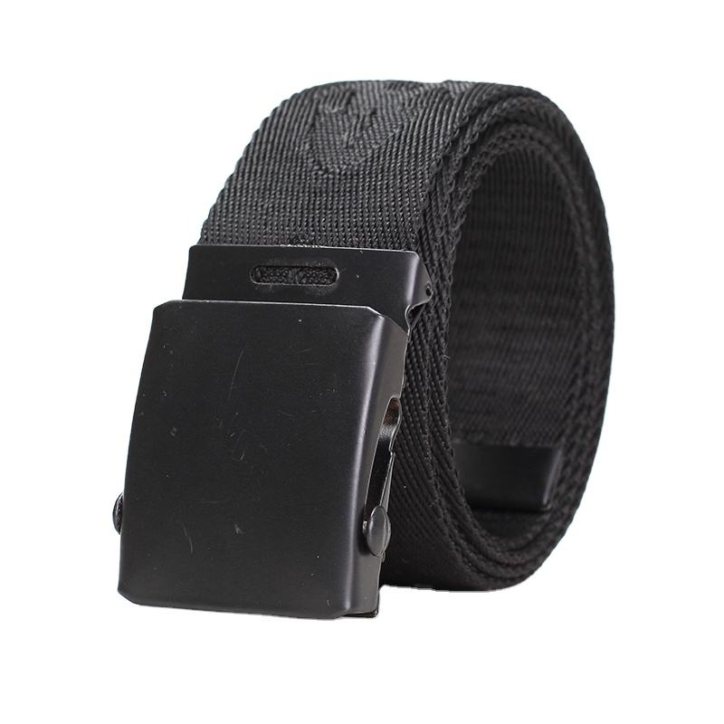 Casual Flip Buckle Canvas Belt