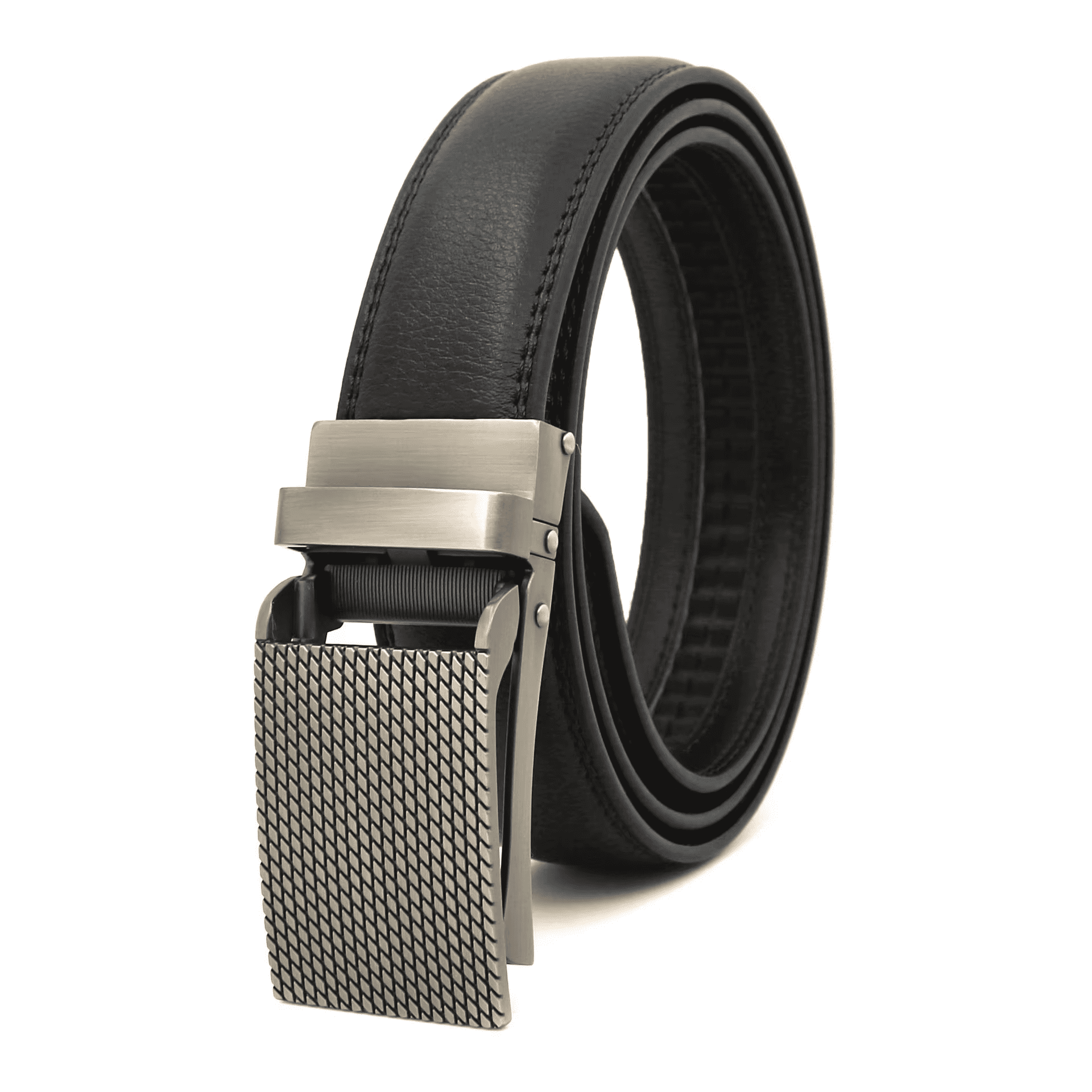 Dual-Sided Leather Belt with Rotating Automatic Alloy Buckle men's formal automatic leather belt