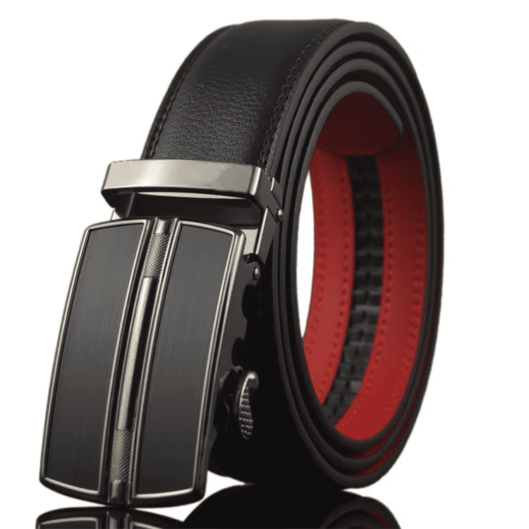 adjustable ratchet leather belt with square auto lock buckle adjustable ratchet leather belt with square auto lock buckle