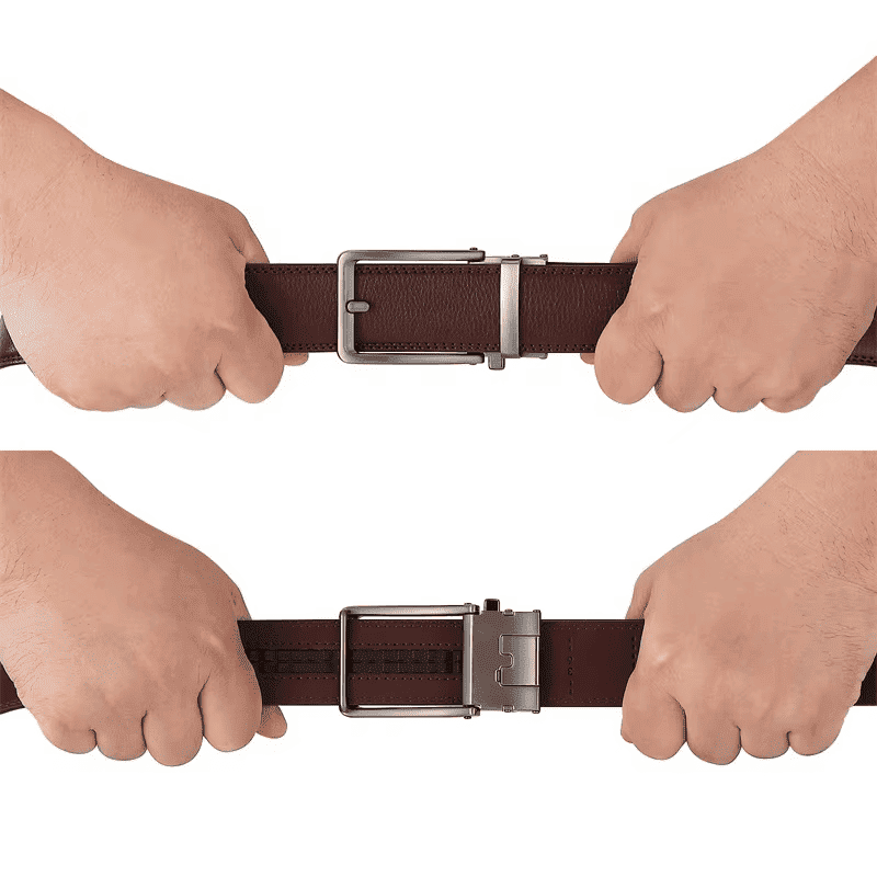 premium cowhide leather ratchet belt with alloy auto lock buckle premium cowhide leather ratchet belt with alloy auto lock buckle
