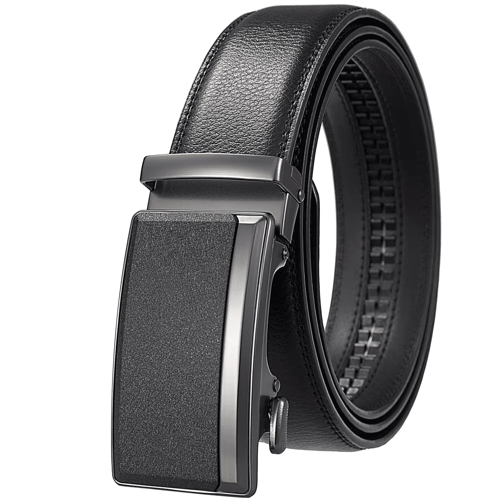 premium cowhide leather belt with zinc alloy automatic buckle for business premium cowhide leather belt with zinc alloy automatic buckle for business