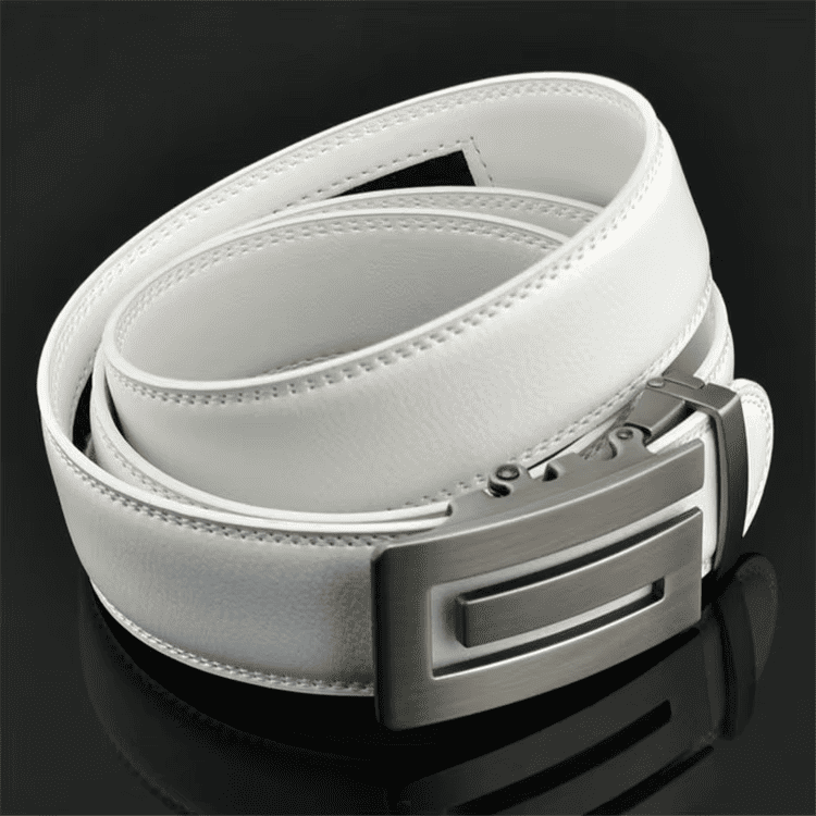 white no hole leather belt for men white no hole leather belt for men