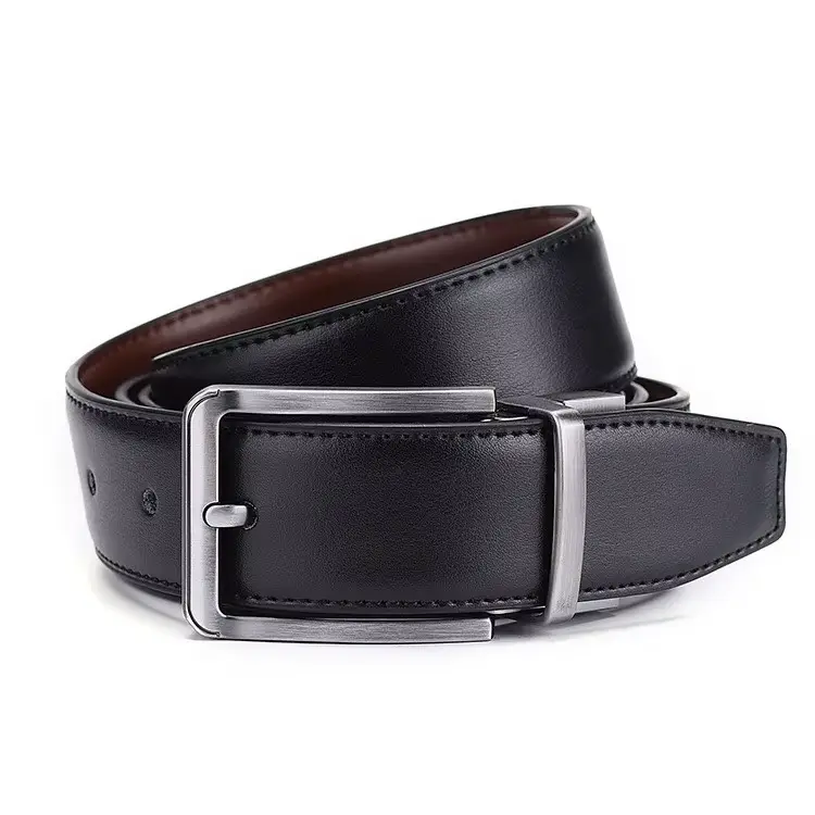 custom logo reversible genuine leather belt for men custom logo reversible genuine leather belt for men