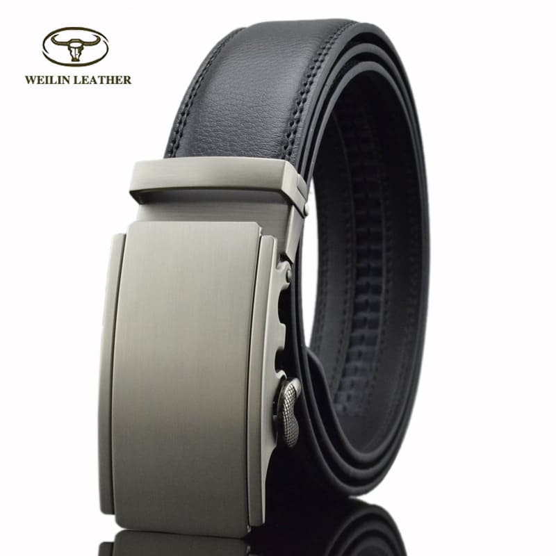 personalized leather belt with automatic sliding buckle personalized leather belt with automatic sliding buckle