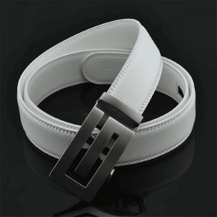 white no hole leather belt for men white no hole leather belt for men