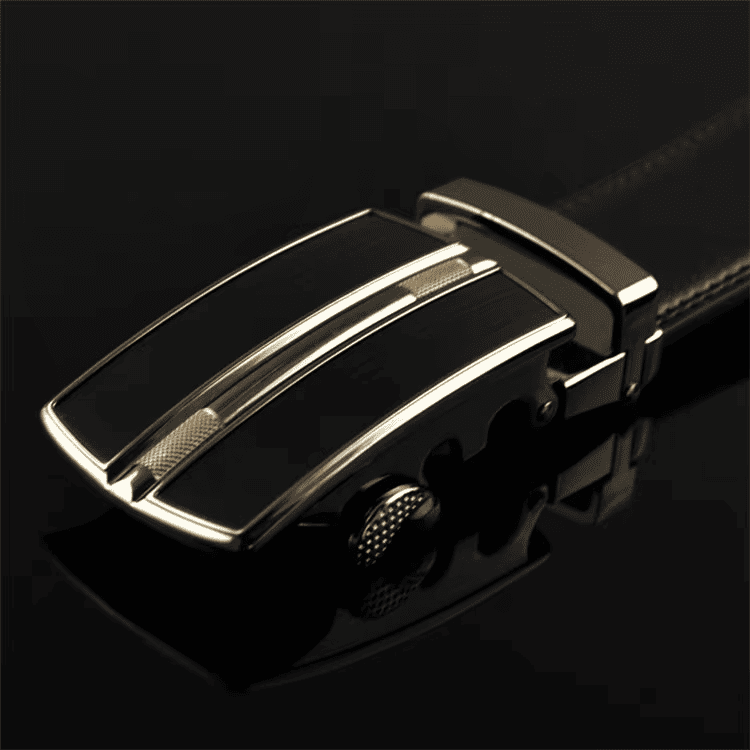 adjustable ratchet leather belt with square auto lock buckle adjustable ratchet leather belt with square auto lock buckle