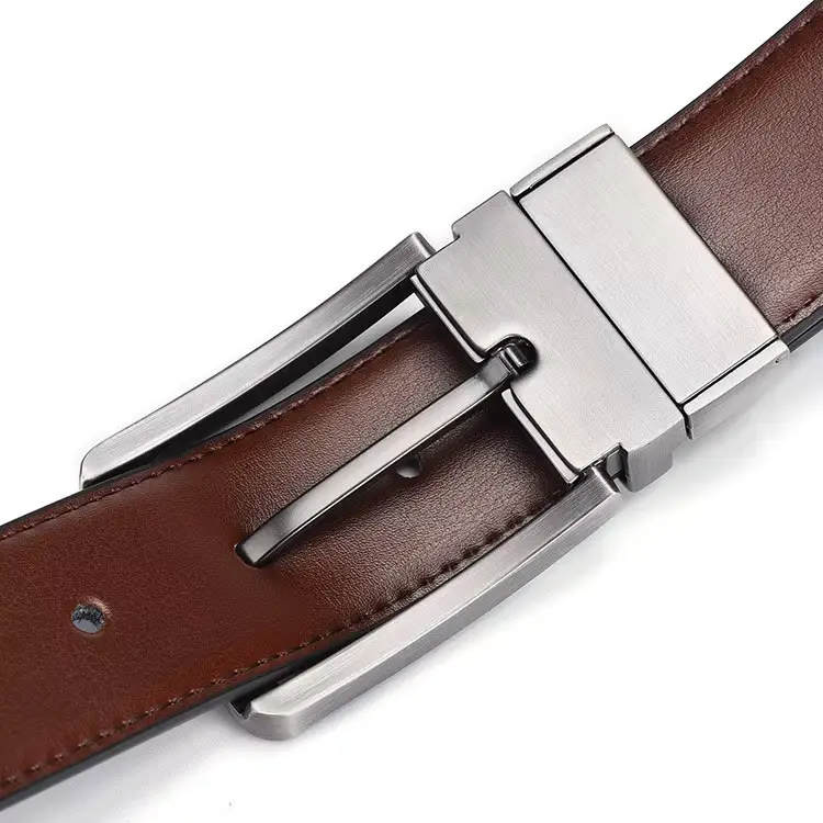 custom logo reversible genuine leather belt for men custom logo reversible genuine leather belt for men