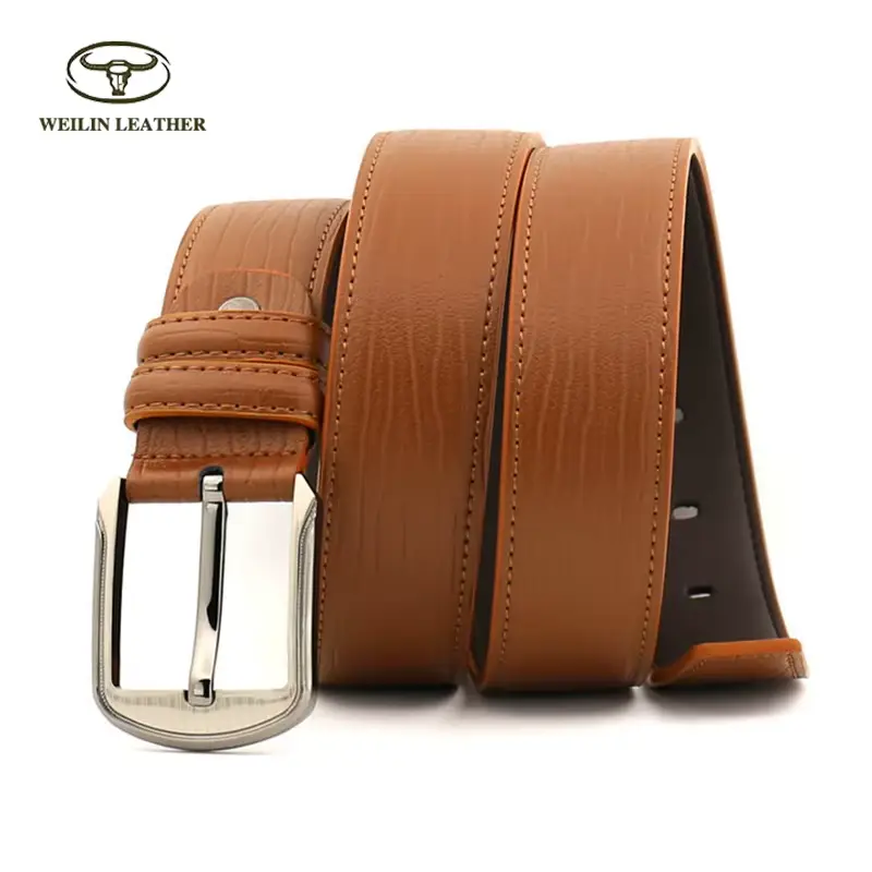 wholesale custom genuine leather cowhide pin buckle belt for men wholesale custom genuine leather cowhide pin buckle belt for men