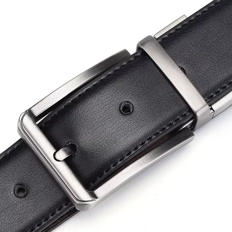 custom logo reversible genuine leather belt for men custom logo reversible genuine leather belt for men