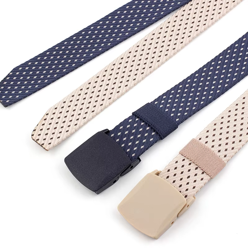custom outdoor web belt with plastic buckle
