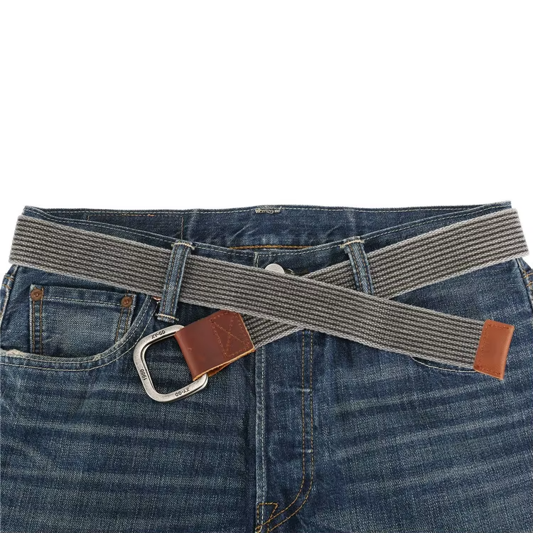 outdoor web belt manufacturer army green cotton web belt with iron buckle