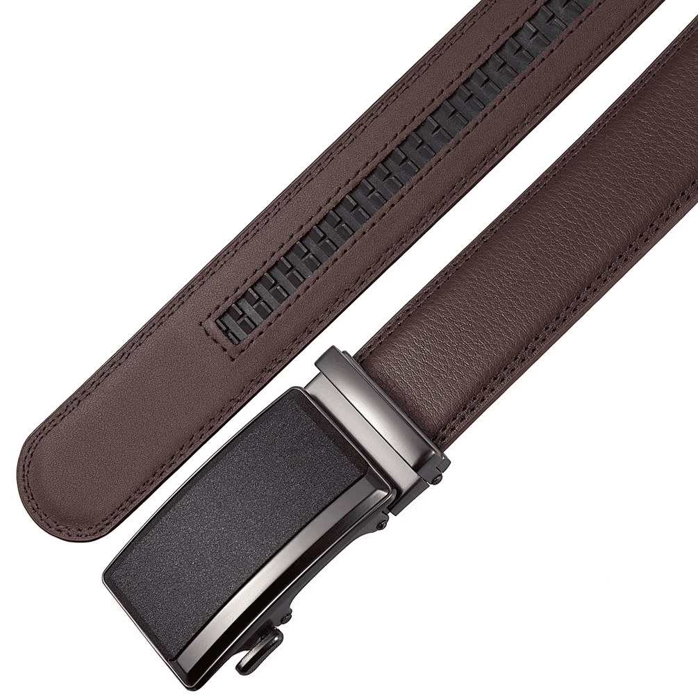 premium cowhide leather belt with zinc alloy automatic buckle for business premium cowhide leather belt with zinc alloy automatic buckle for business