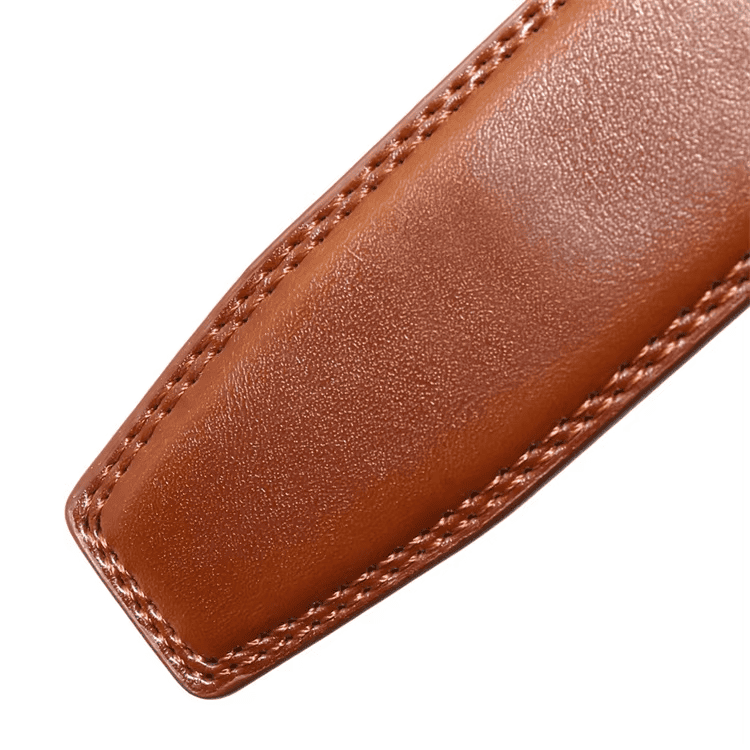 Why is a 3.5CM belt popular? 3.5cm genuine leather ratchet belt for men