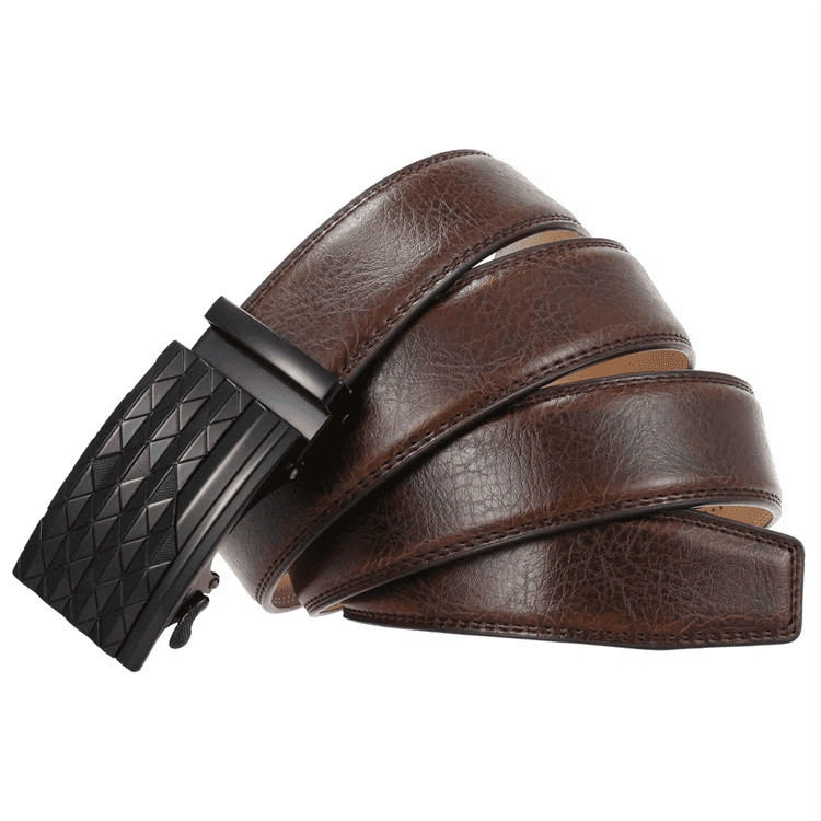 automatic buckle belt OEM lightweight genuine leather ratchet belt for men