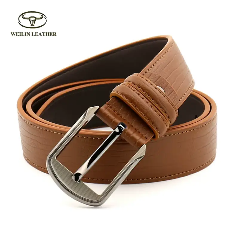 wholesale custom genuine leather cowhide pin buckle belt for men wholesale custom genuine leather cowhide pin buckle belt for men
