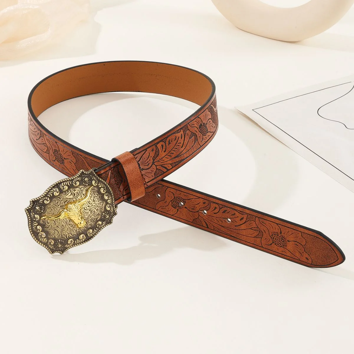 custom embossing design belt strap bull head big alloy plate buckle pu belts custom embossing design belt strap bull head big alloy plate buckle pu belts